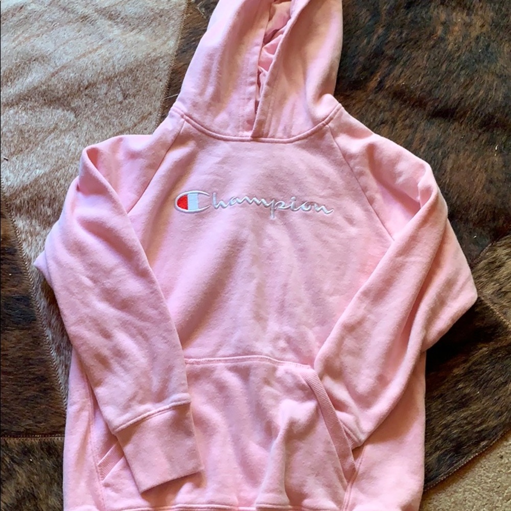 Pink champion hoodie